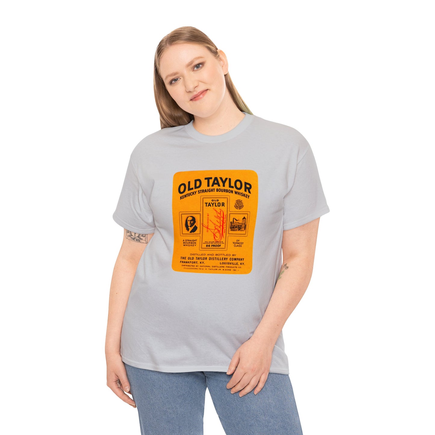 Old Colonel E H Taylor Unisex Heavy Cotton Tee, Buffalo Trace Pappy Blantons