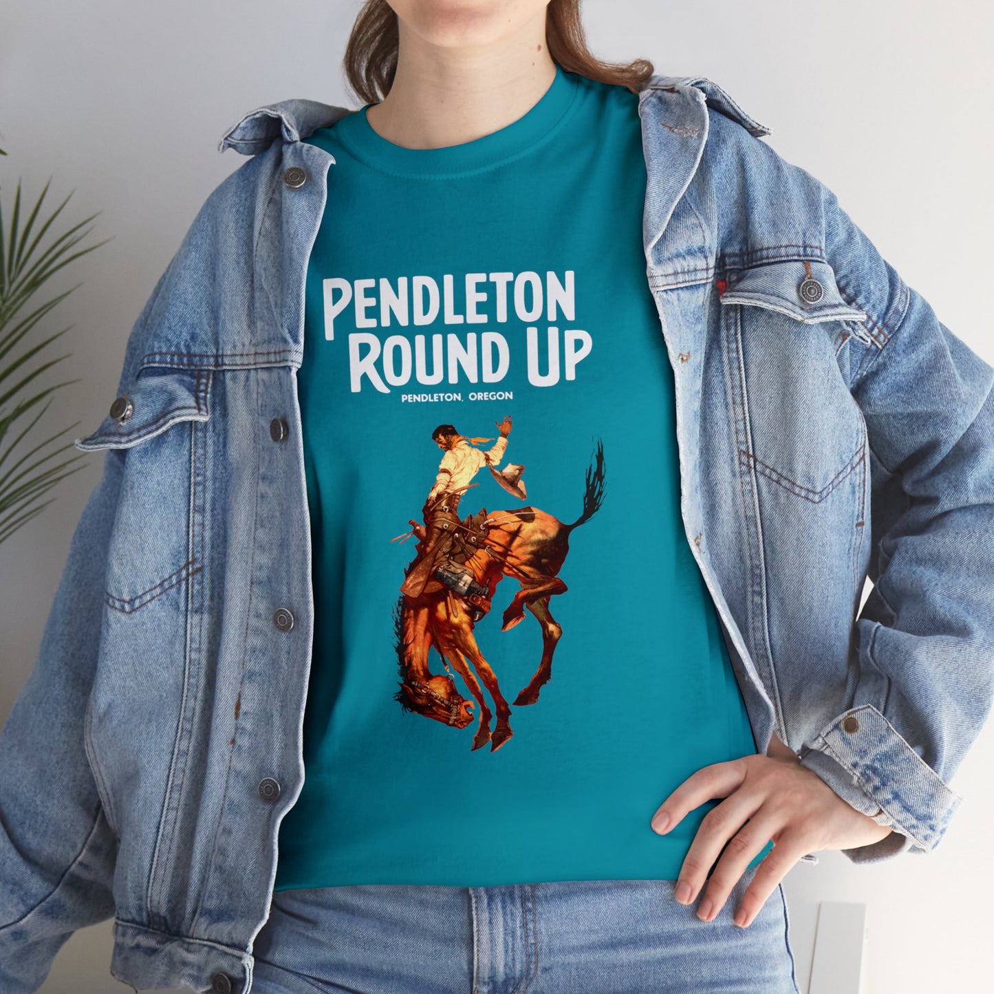 Pendleton Round Up Canadian Whiskey Unisex Heavy Cotton Tee