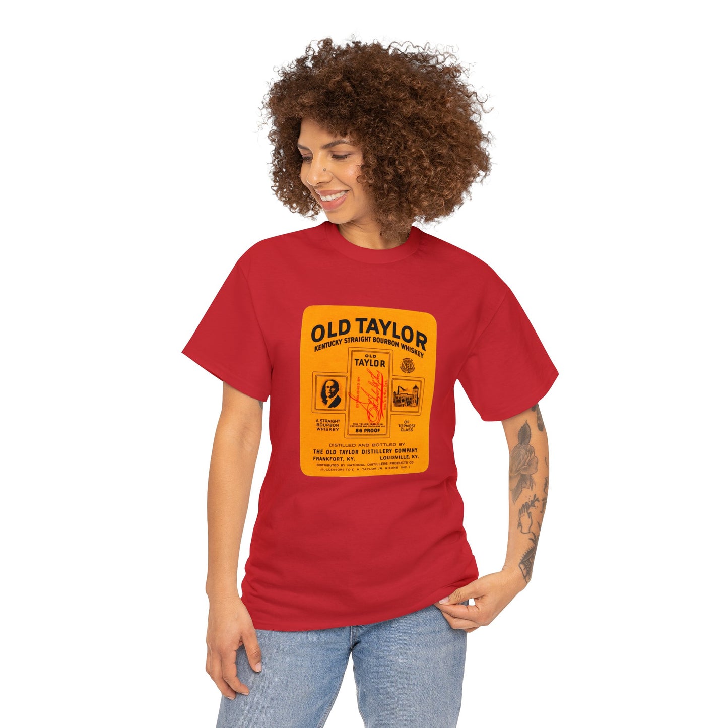 Old Colonel E H Taylor Unisex Heavy Cotton Tee, Buffalo Trace Pappy Blantons