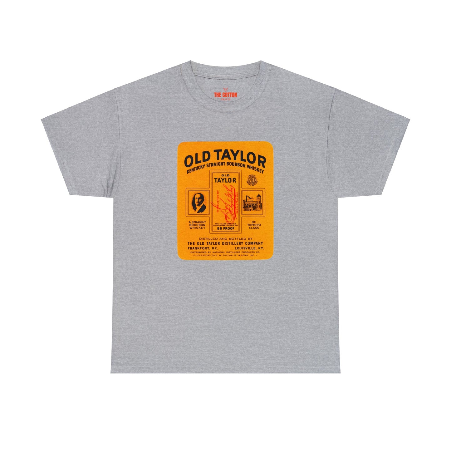 Old Colonel E H Taylor Unisex Heavy Cotton Tee, Buffalo Trace Pappy Blantons