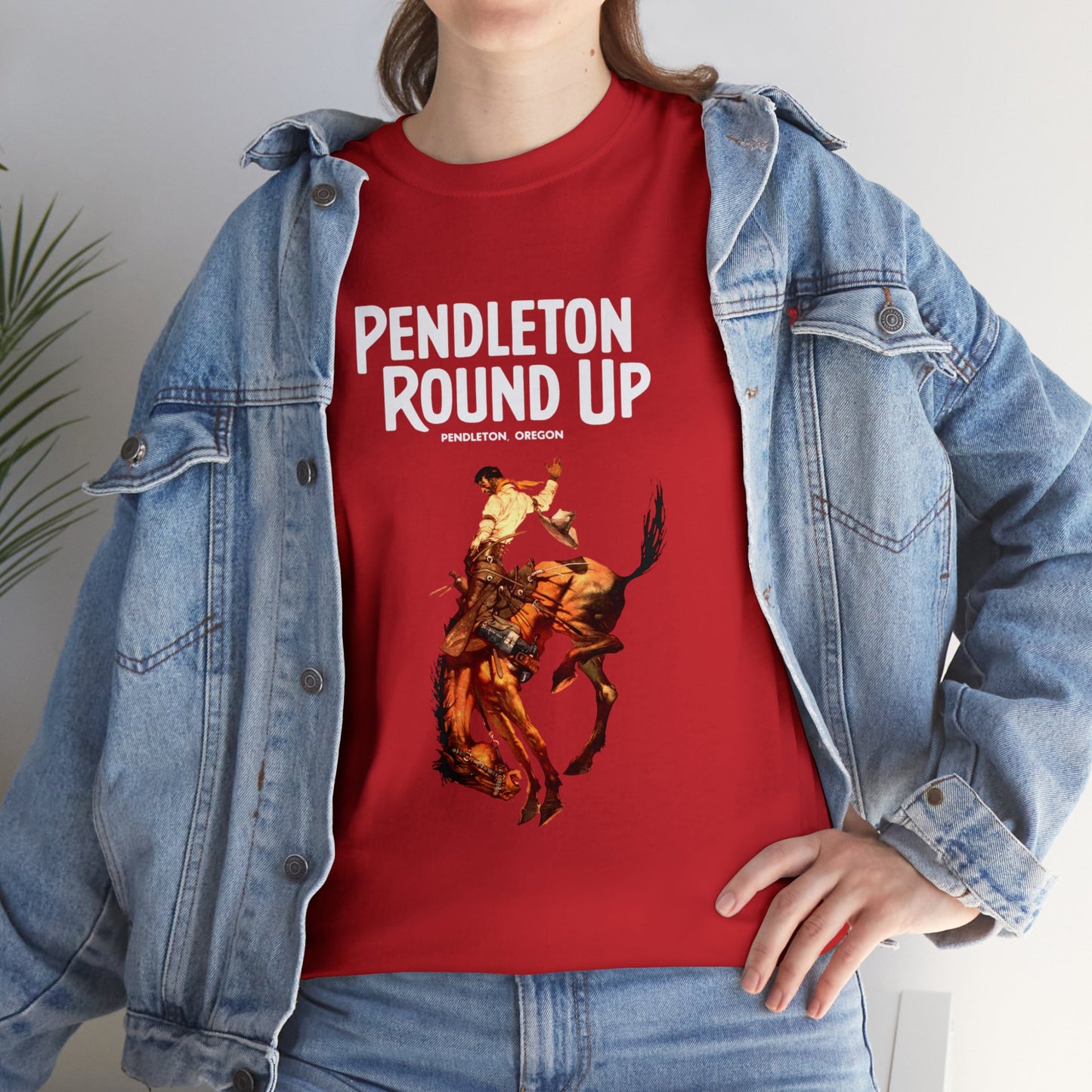 Pendleton Round Up Canadian Whiskey Unisex Heavy Cotton Tee