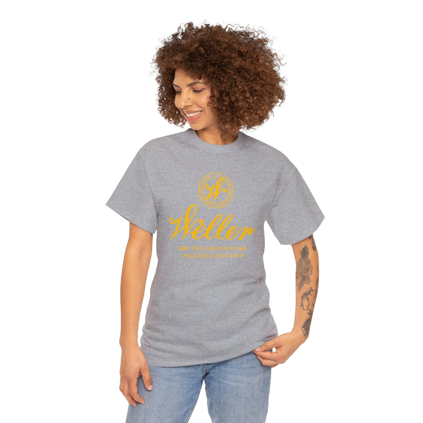 WL Weller Unisex Heavy Cotton Tee, Buffalo Trace Blantons