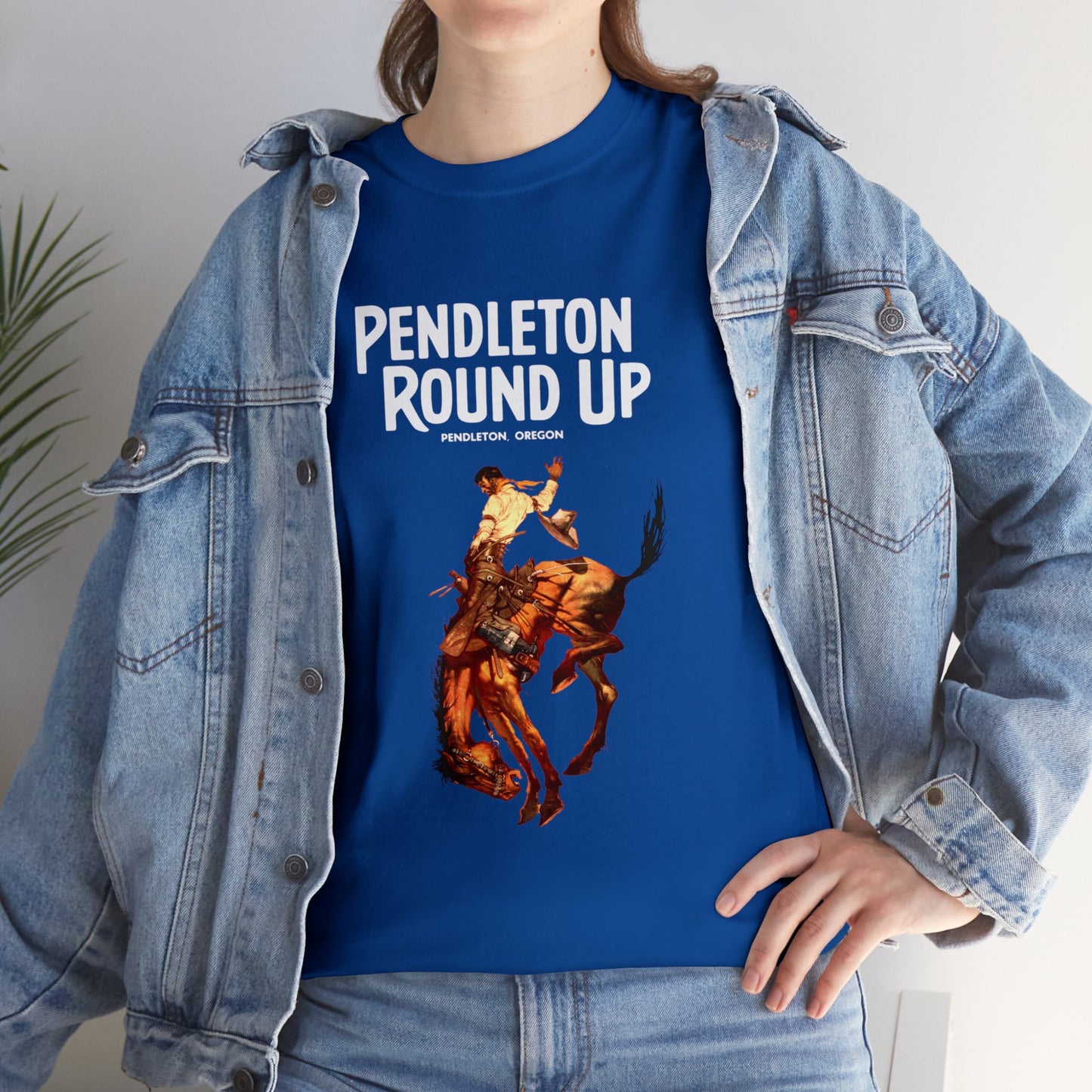 Pendleton Round Up Canadian Whiskey Unisex Heavy Cotton Tee