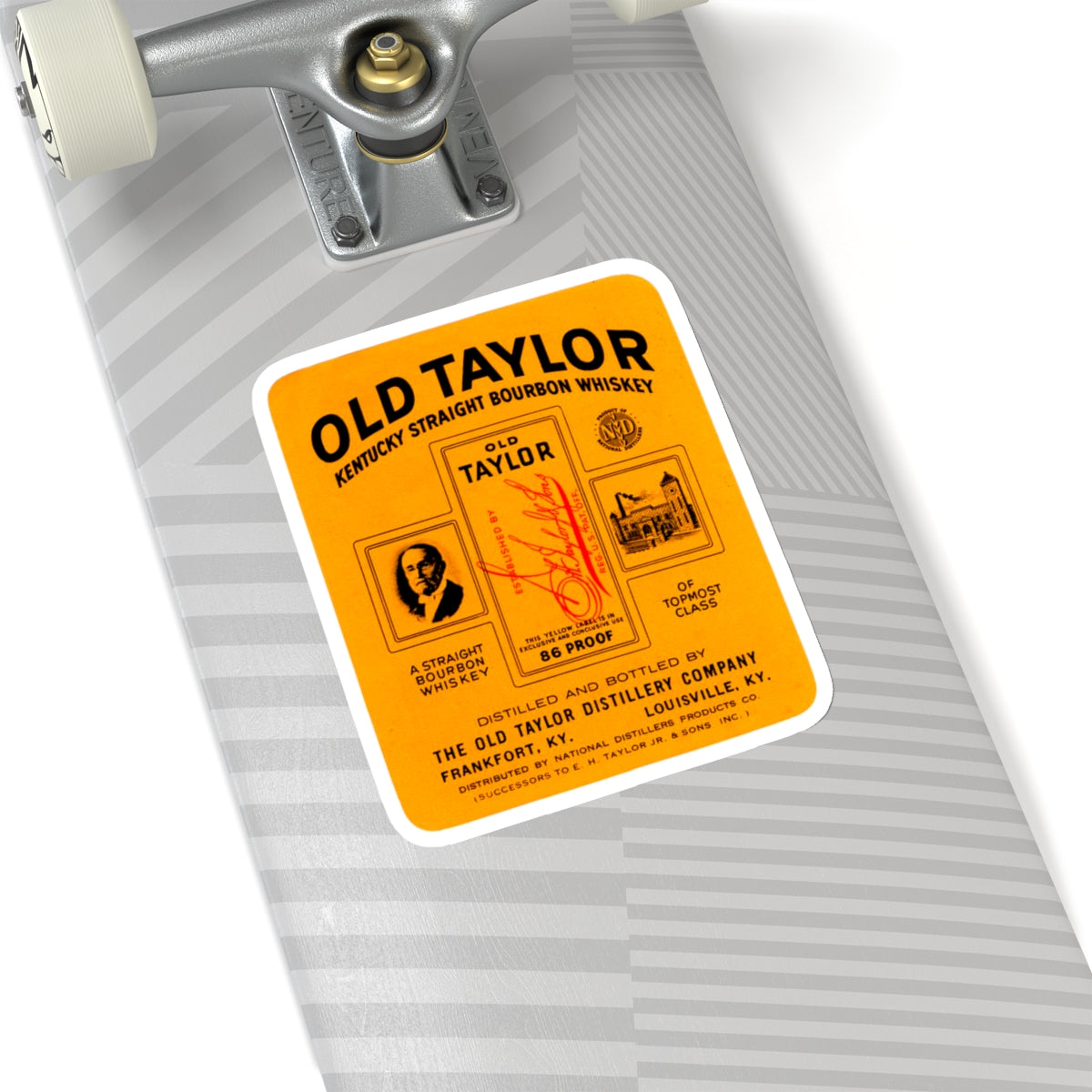 Old Taylor Bourbon Kiss-Cut Stickers, Blantons Buffalo Trace