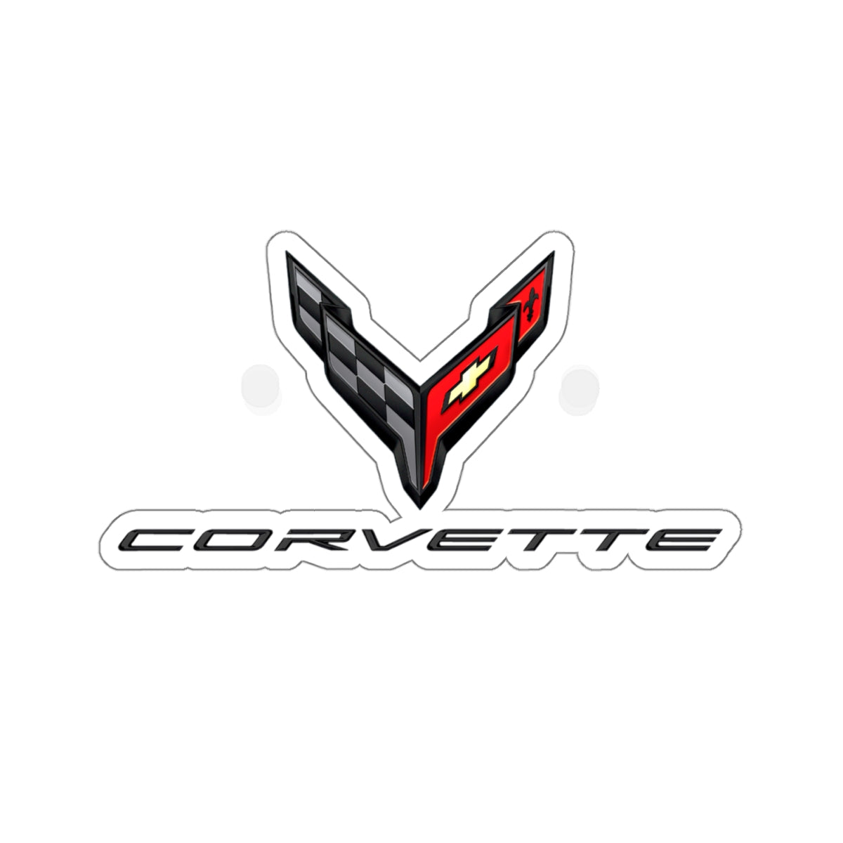 Corvette, Chevrolet Corvette Racing Luxury Car, Various Designs Kiss-Cut Stickers