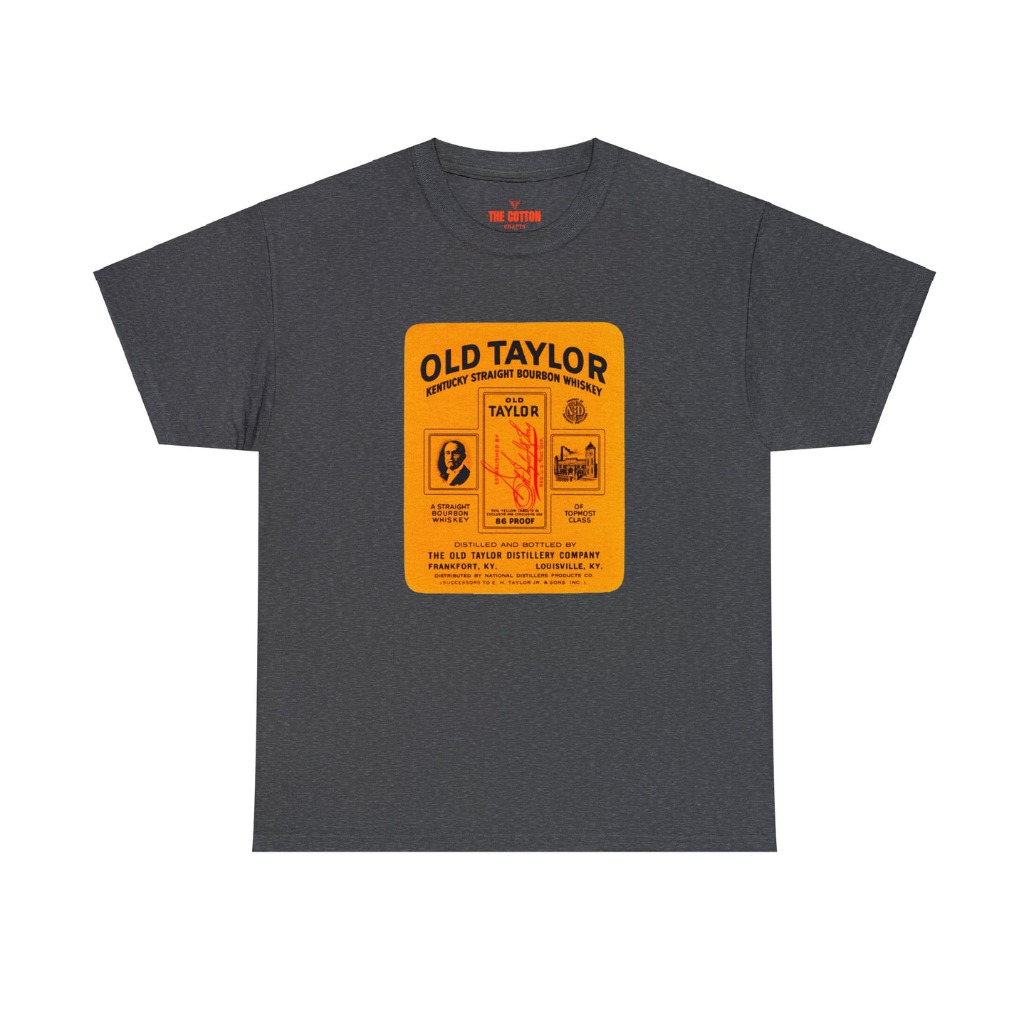 Old Colonel E H Taylor Unisex Heavy Cotton Tee, Buffalo Trace Pappy Blantons