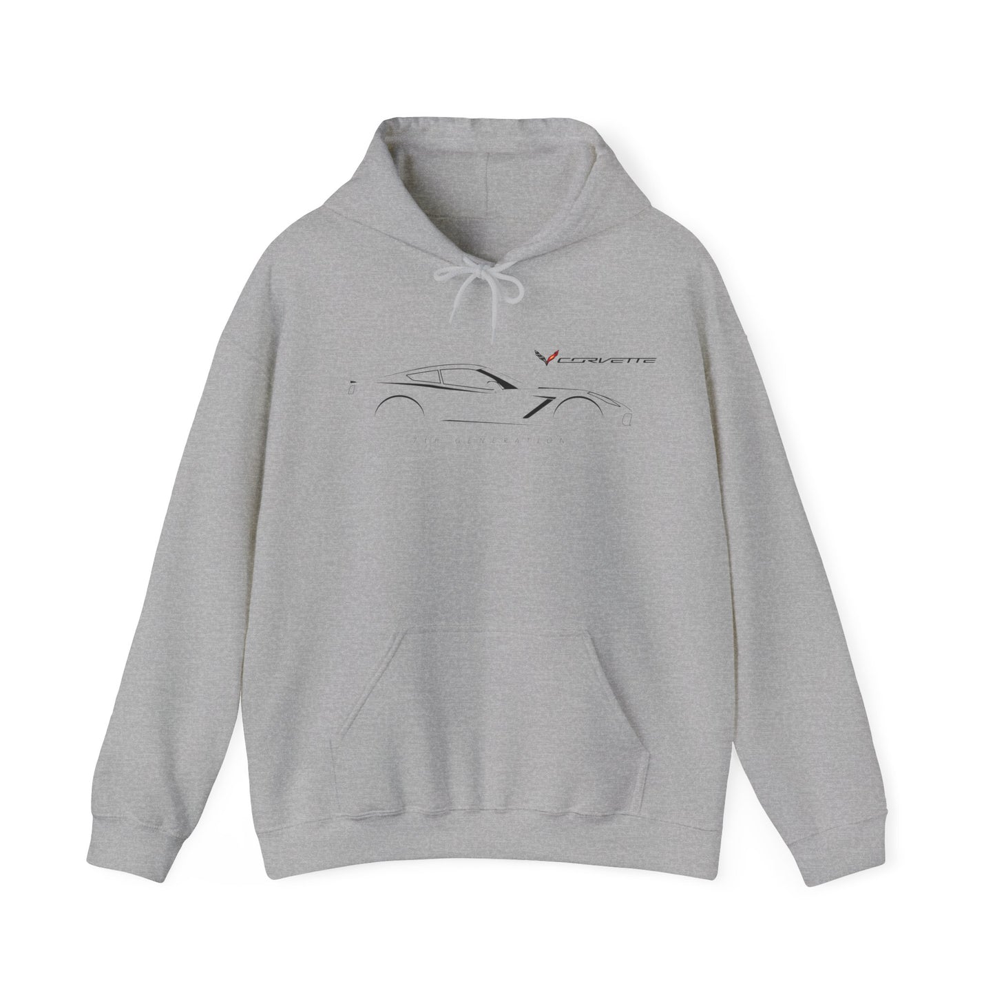 Corvette Racing Car Unisex Heavy Blend Hooded Sweatshirt